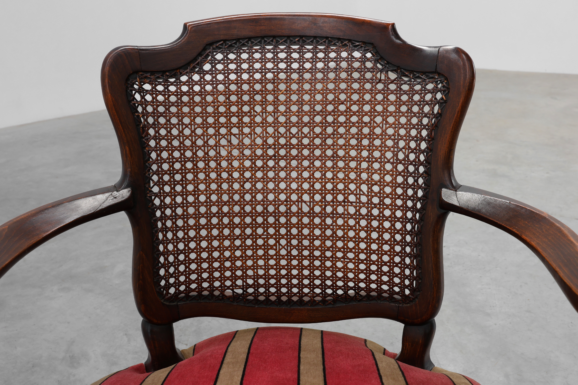 Louis XV‑Style Oak and Cane Armchair, France, circa 1890thumbnail